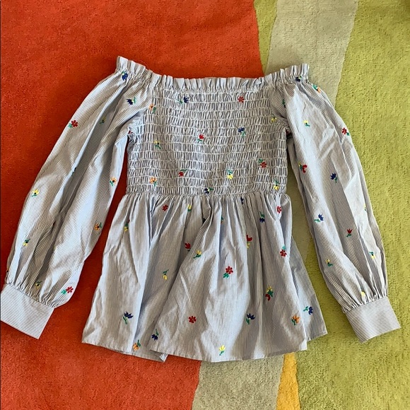 SUNO off the shoulder blouse sz 4 - Picture 3 of 3